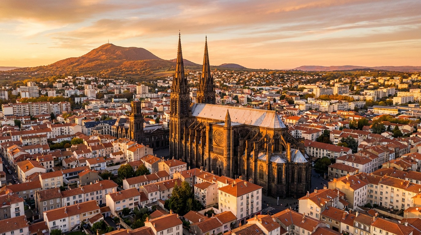 Agence immobilière Clermont-Ferrand - Vue panoramique de la ville